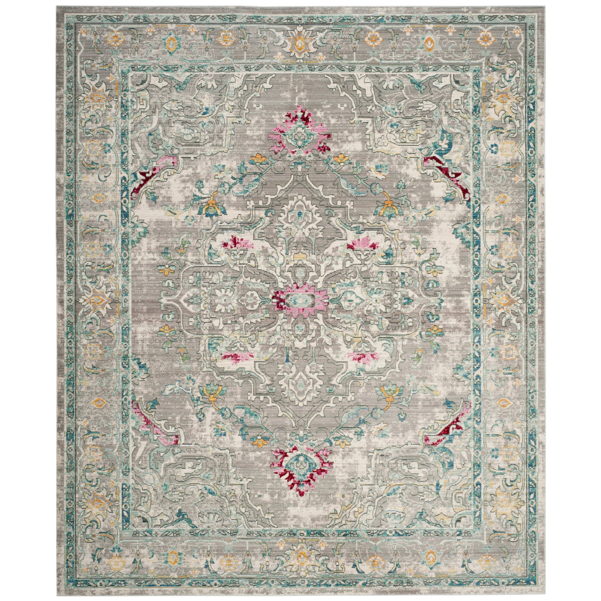 SAFAVIEH Mystique Audrey Oriental Polyester Medallion Rug