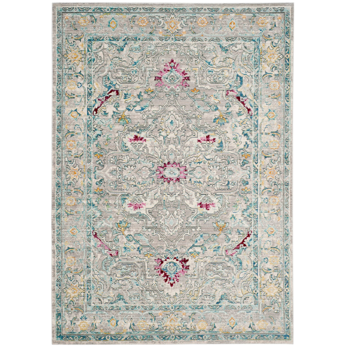 SAFAVIEH Mystique Audrey Oriental Polyester Medallion Rug