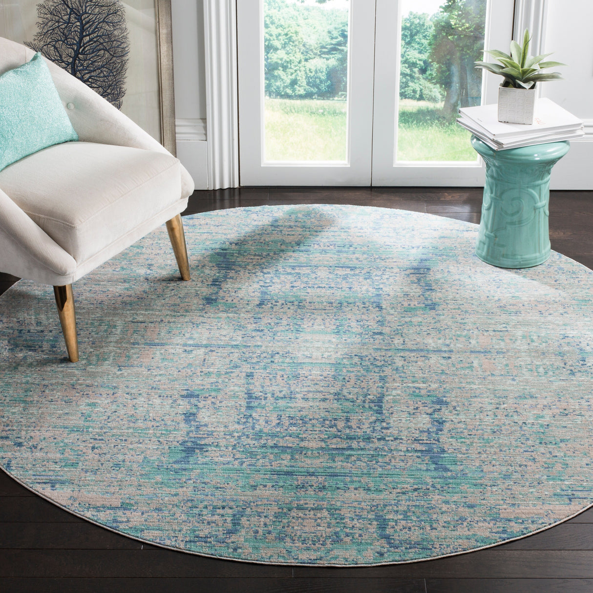 SAFAVIEH Mystique Laurette Watercolor Oriental Polyester Rug