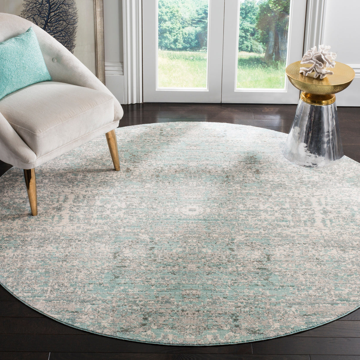 SAFAVIEH Mystique Laurette Watercolor Oriental Polyester Rug