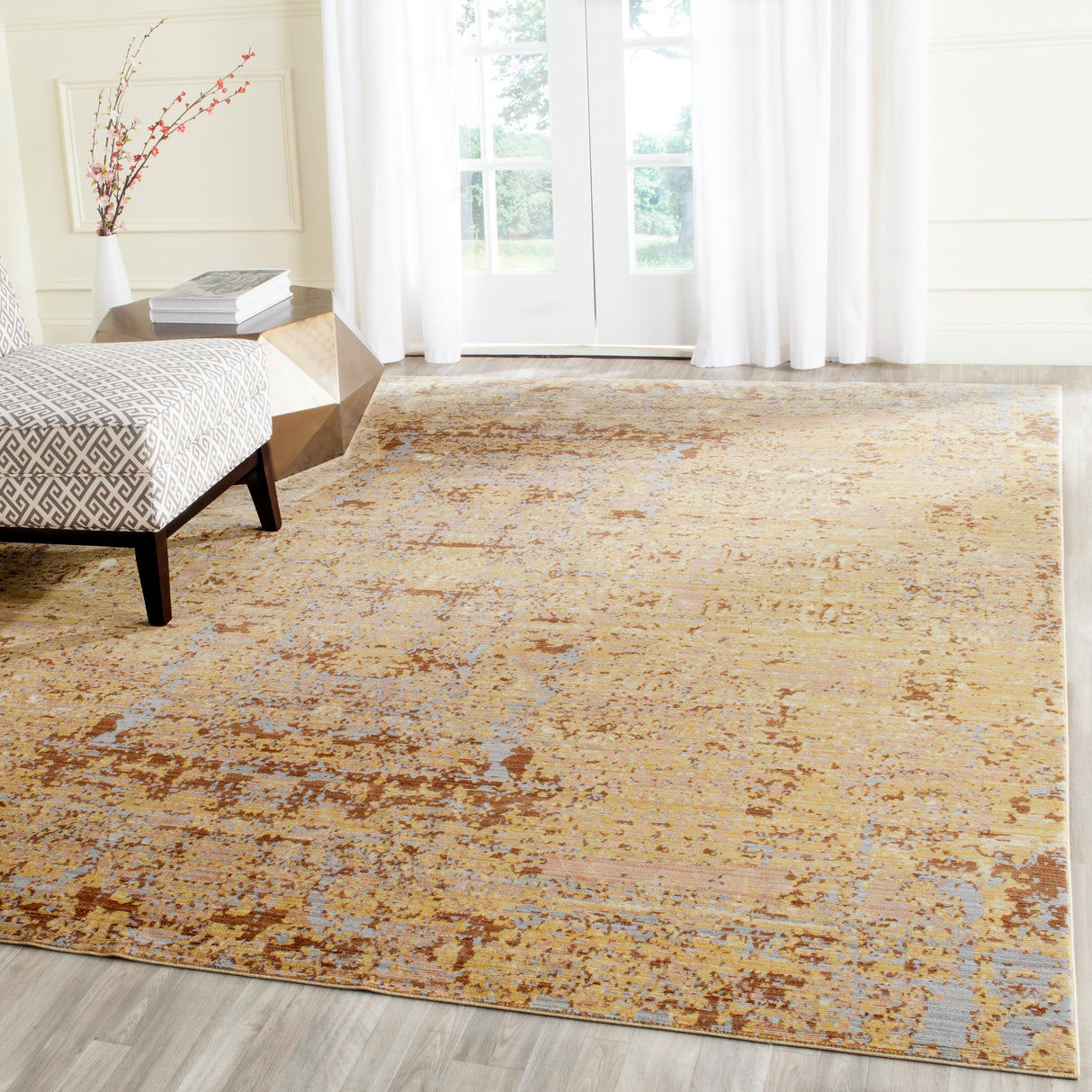 SAFAVIEH Mystique Laurette Watercolor Oriental Polyester Rug