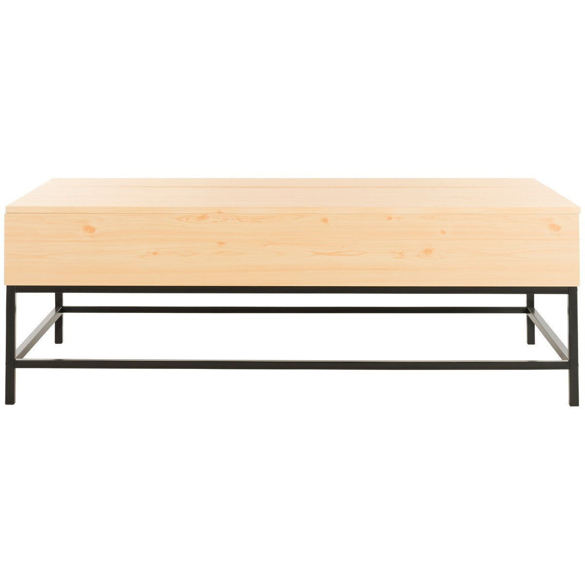 SAFAVIEH Nada Light Oak/ Black Lift-Top Coffee Table - 50" x 26" x 17.8" - 50Wx26Dx18H