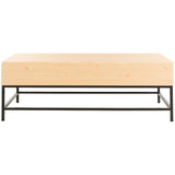 SAFAVIEH Nada Light Oak/ Black Lift-Top Coffee Table - 50" x 26" x 17.8" - 50Wx26Dx18H