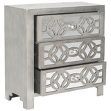 SAFAVIEH Nairne Grey 3-Drawer Chest - 26Wx12Dx28H