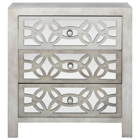 SAFAVIEH Nairne Grey 3-Drawer Chest - 26Wx12Dx28H