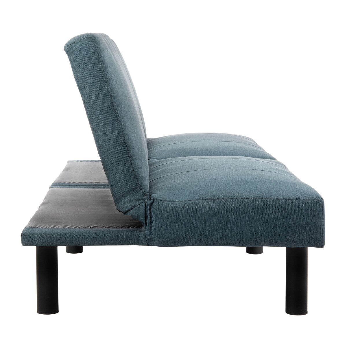 SAFAVIEH Nakisha Blue Foldable Futon Sofa Bed