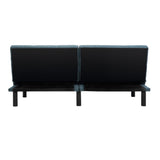 SAFAVIEH Nakisha Blue Foldable Futon Sofa Bed