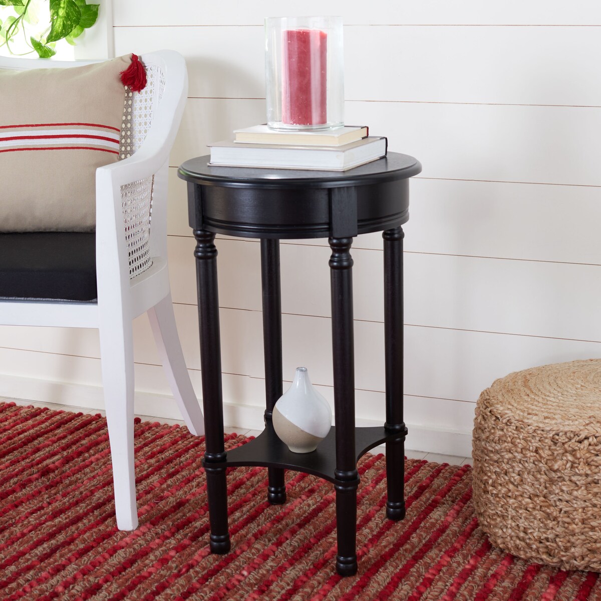 SAFAVIEH Namiko Round Accent Table - 15.8" W x 15.8" L x 26" H - 16Wx16Dx26H