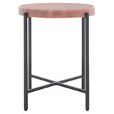 SAFAVIEH Nan Stone Top Accent Table - 17" W x 17" L x 22" H - 17Wx17Dx22H