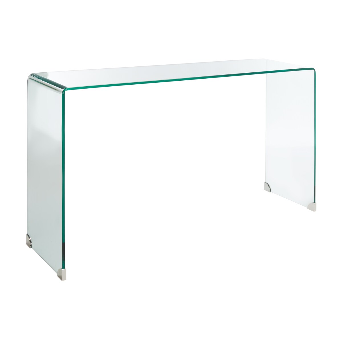 SAFAVIEH Nanna Tempered Glass Console Table - 53 In. W x 14 In. D x 30 In. H - 53Wx14Dx30H