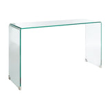 SAFAVIEH Nanna Tempered Glass Console Table - 53 In. W x 14 In. D x 30 In. H - 53Wx14Dx30H