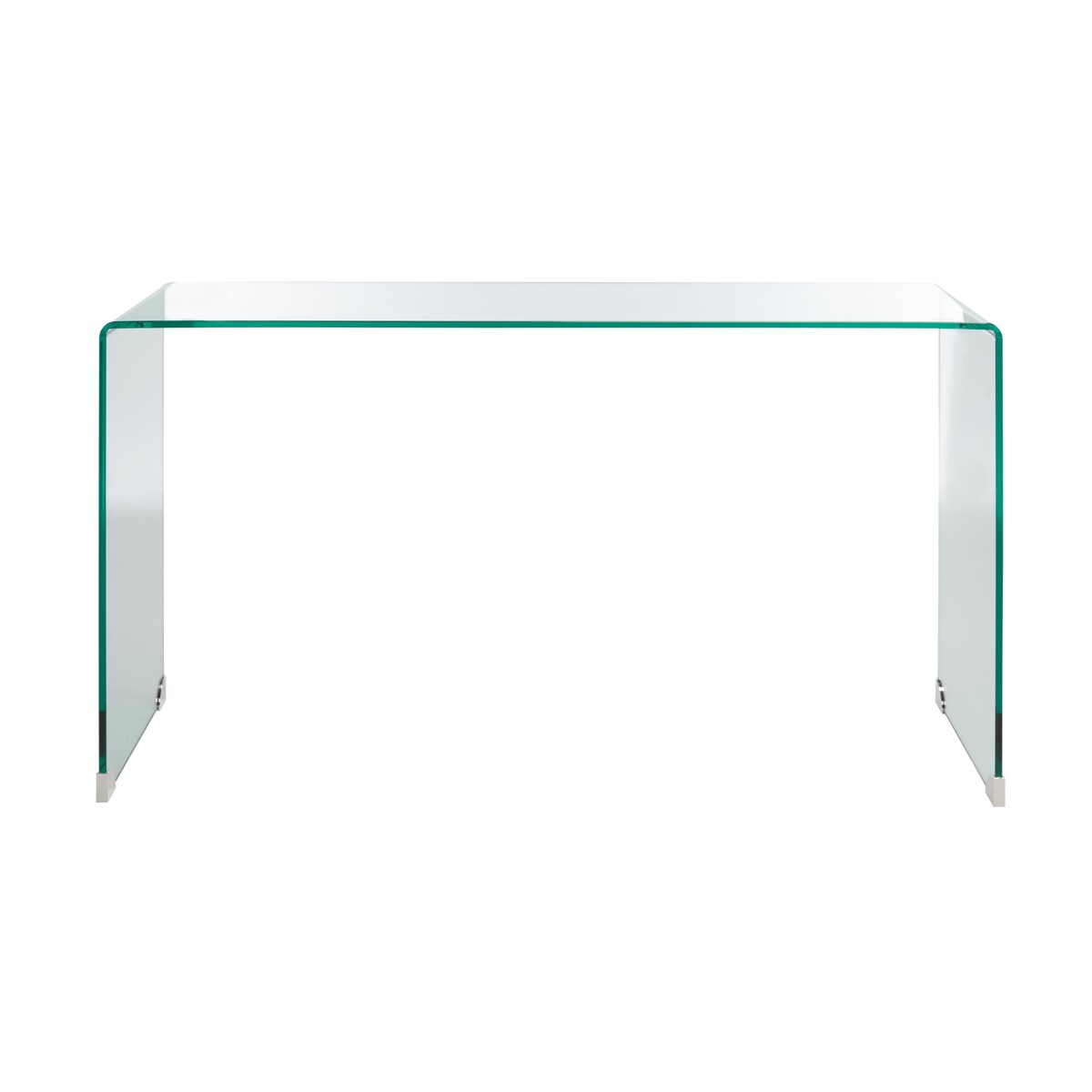 SAFAVIEH Nanna Tempered Glass Console Table - 53 In. W x 14 In. D x 30 In. H - 53Wx14Dx30H