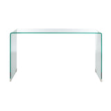 SAFAVIEH Nanna Tempered Glass Console Table - 53 In. W x 14 In. D x 30 In. H - 53Wx14Dx30H