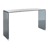 SAFAVIEH Nanna Tempered Glass Console Table - 53 In. W x 14 In. D x 30 In. H - 53Wx14Dx30H