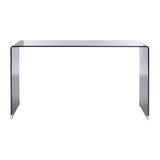 SAFAVIEH Nanna Tempered Glass Console Table - 53 In. W x 14 In. D x 30 In. H - 53Wx14Dx30H