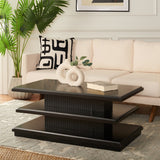 SAFAVIEH Natali 2-Shelf Coffee Table - 42" L x 23" D x 18" H - 42Wx23Dx18H