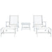 SAFAVIEH Natividad Outdoor Solid Wood Chaise Lounge Chair & Stool Set of 2 (Includes End Table) - 26W x 33D x 35H