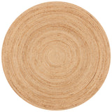 SAFAVIEH Natural Damla Fiber Farmhouse Round Area Rug