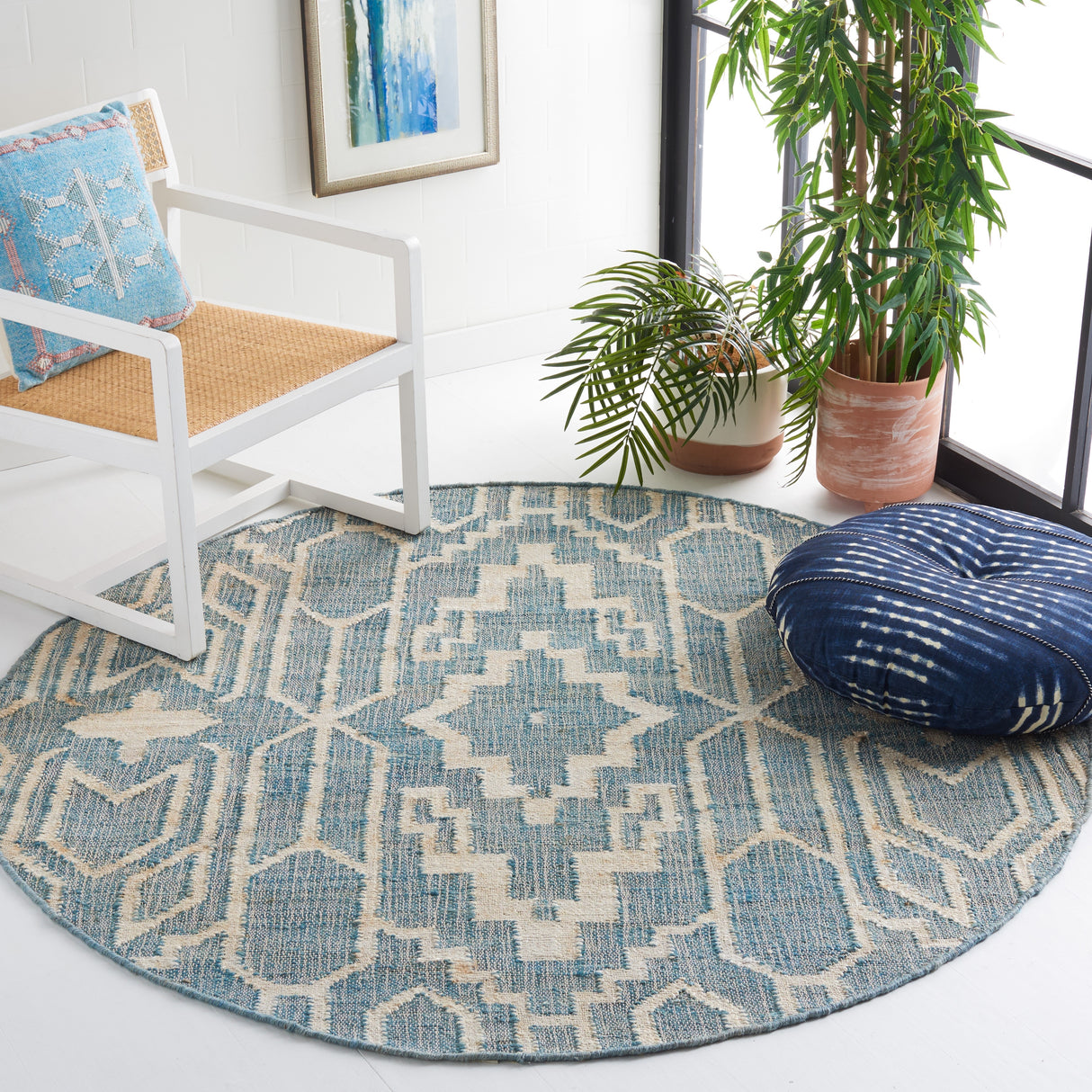 SAFAVIEH Natural Fiber Erla Boho Jute Rug