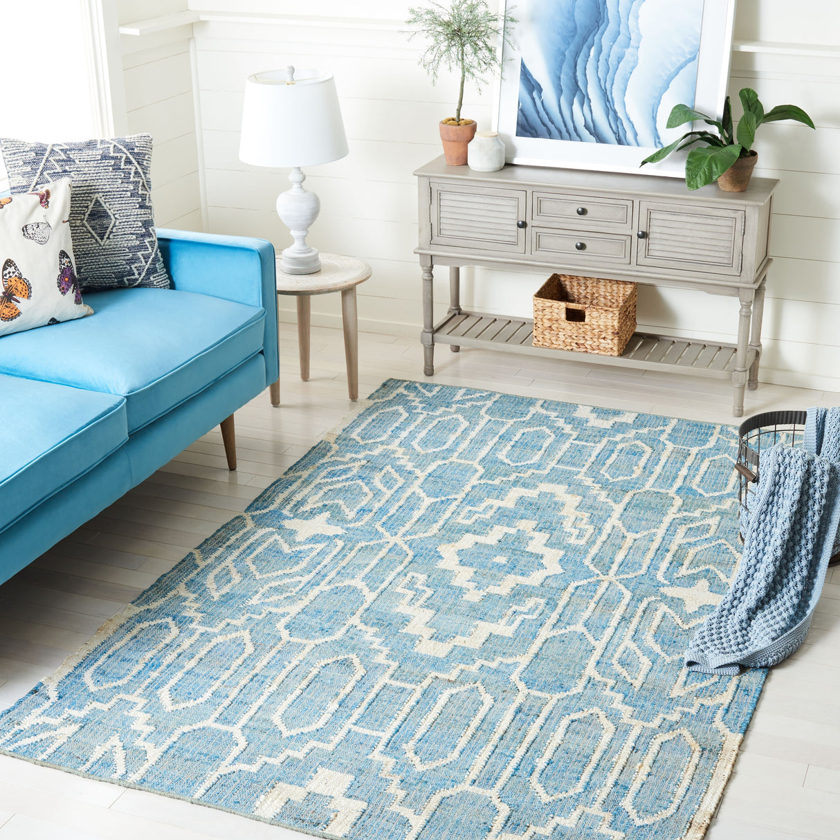 SAFAVIEH Natural Fiber Erla Boho Jute Rug