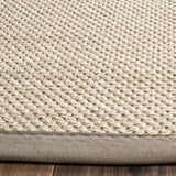 SAFAVIEH Natural Fiber Lorine Casual Border Sisal Rug