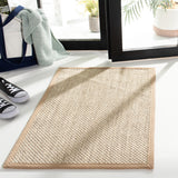 SAFAVIEH Natural Fiber Lorine Casual Border Sisal Rug