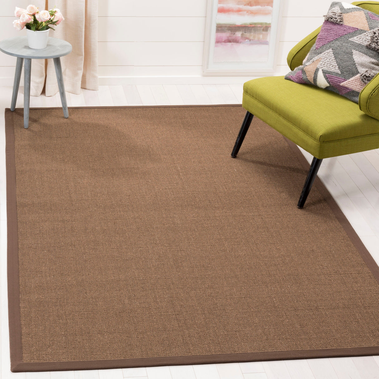 SAFAVIEH Natural Fiber Madelyn Border Sisal Rug