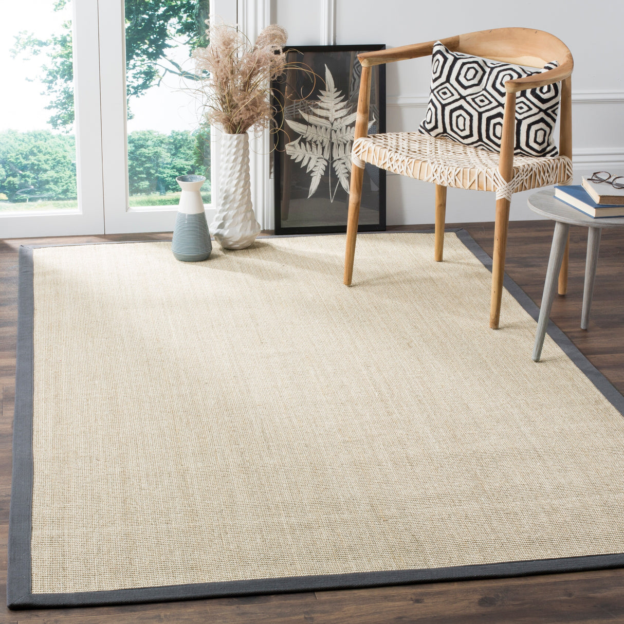 SAFAVIEH Natural Fiber Madelyn Border Sisal Rug