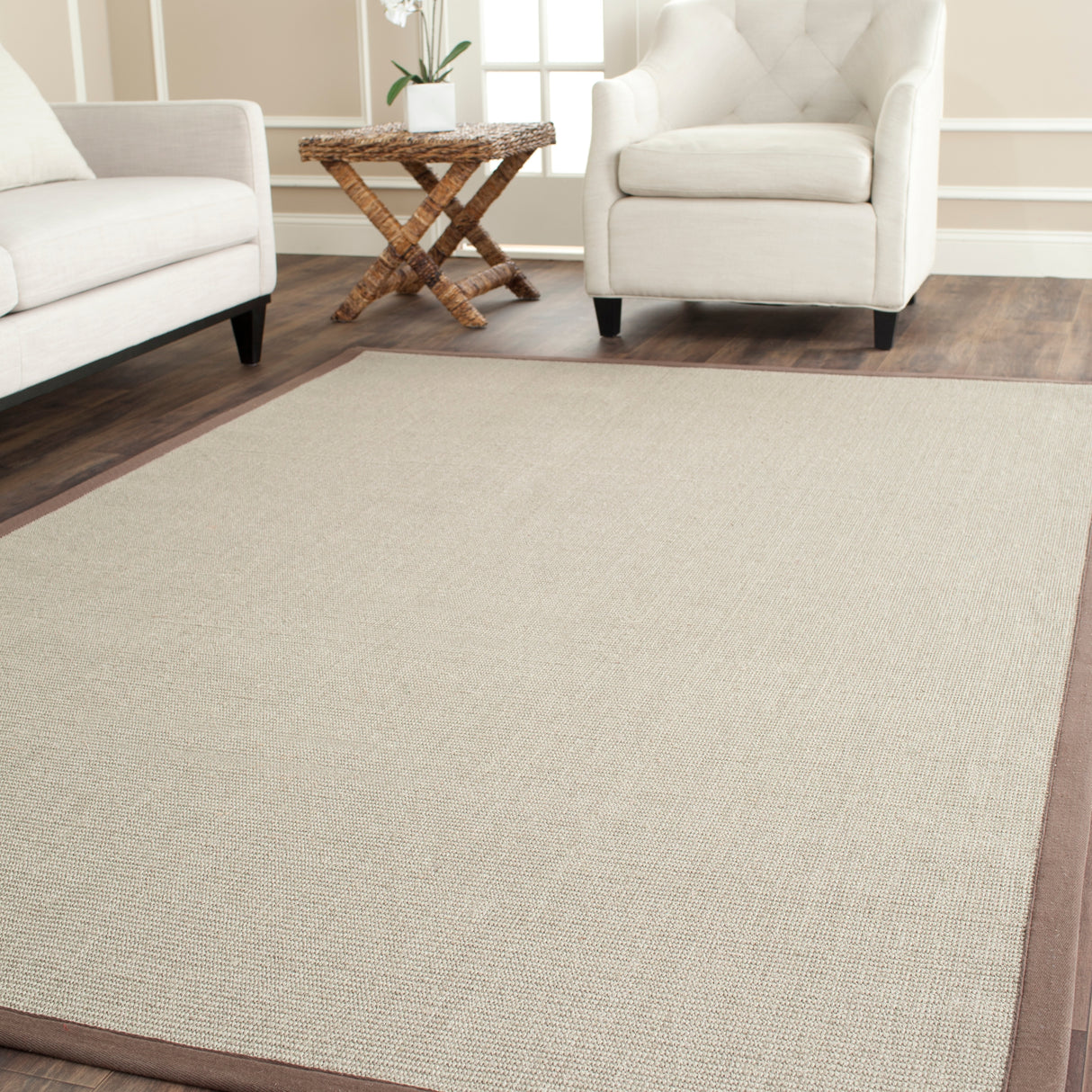 SAFAVIEH Natural Fiber Madelyn Border Sisal Rug