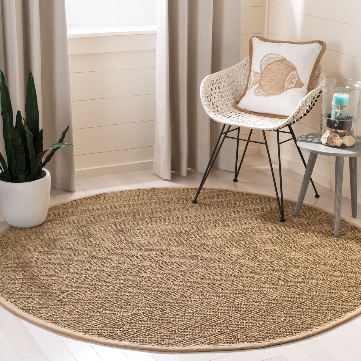 SAFAVIEH Natural Fiber Trilby Herringbone Seagrass Rug