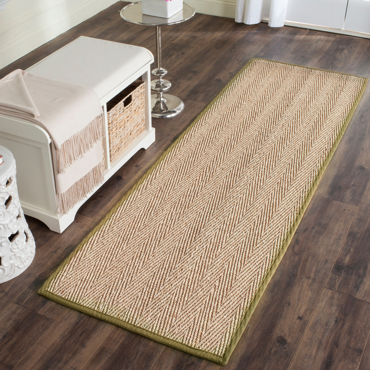 SAFAVIEH Natural Fiber Trilby Herringbone Seagrass Rug