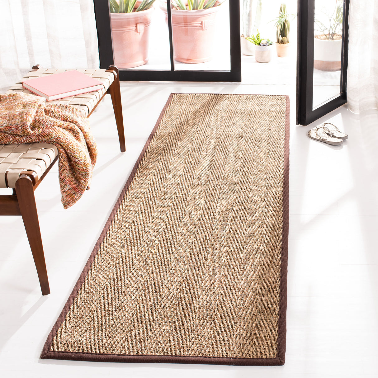 SAFAVIEH Natural Fiber Trilby Herringbone Seagrass Rug