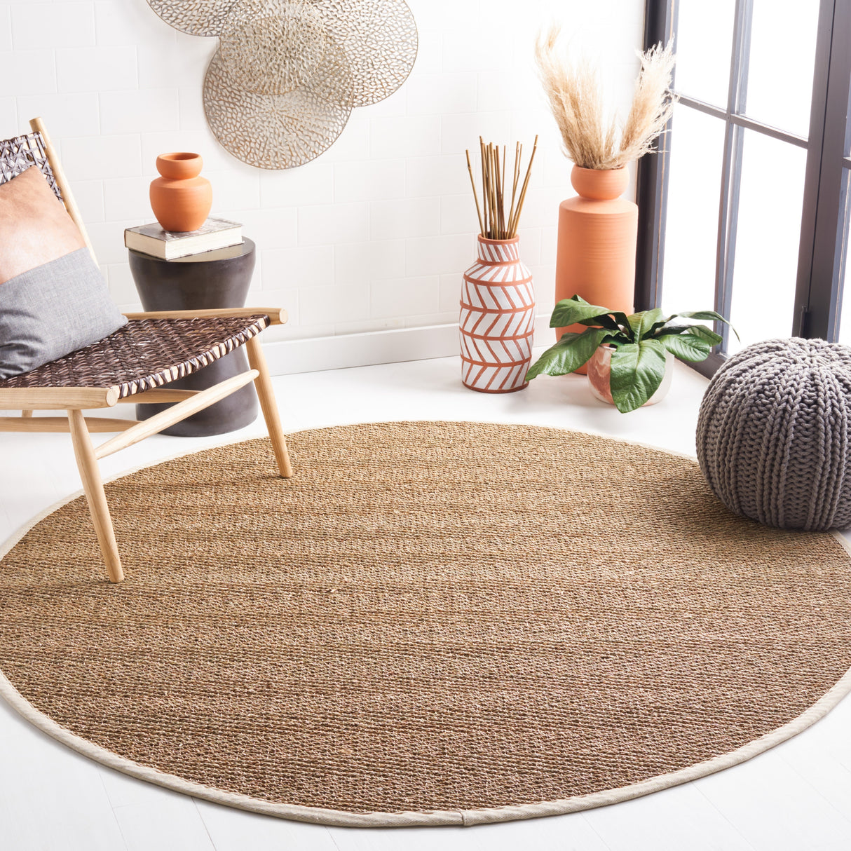 SAFAVIEH Natural Fiber Trilby Herringbone Seagrass Rug