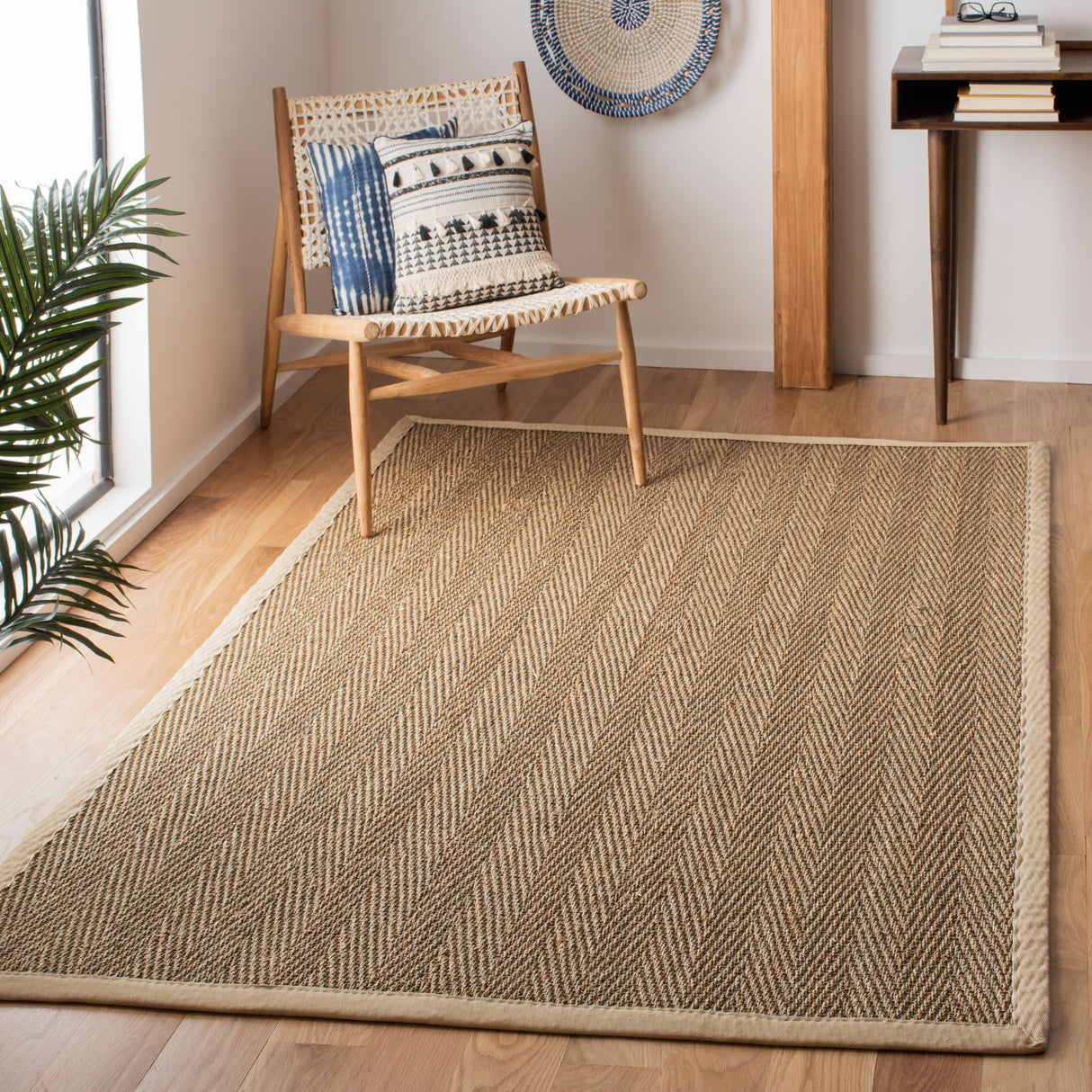 SAFAVIEH Natural Fiber Trilby Herringbone Seagrass Rug