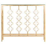 SAFAVIEH Nazaria Antique Gold Leaf Console Table - 43.3" x 8" x 37.4" - 43Wx8Dx37H