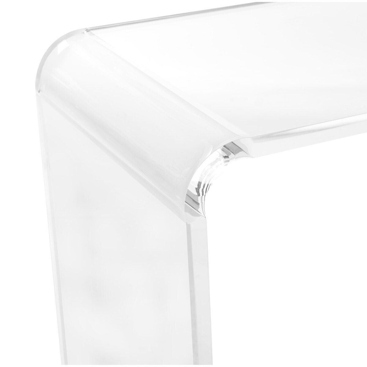 SAFAVIEH Nazdar Clear Acrylic Console Table - 37.5" x 15.2" x 29.1" - 38Wx15Dx29H