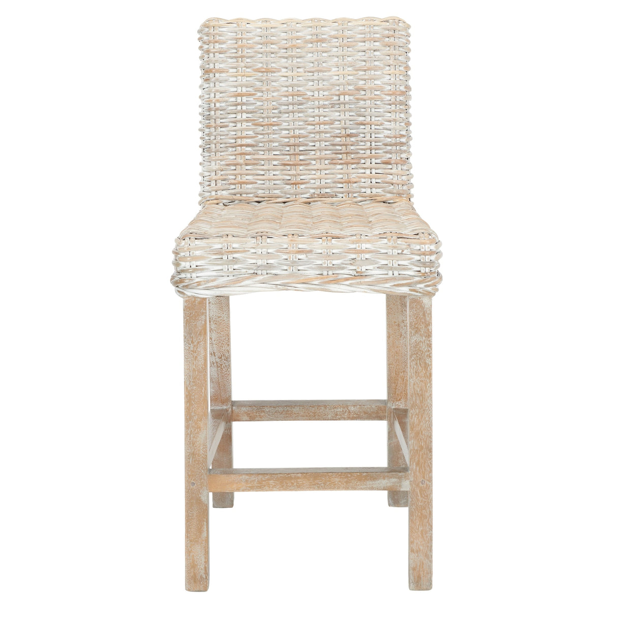 SAFAVIEH Nazmije Rattan 24-inch Counter Stool - 20Wx19Dx37H