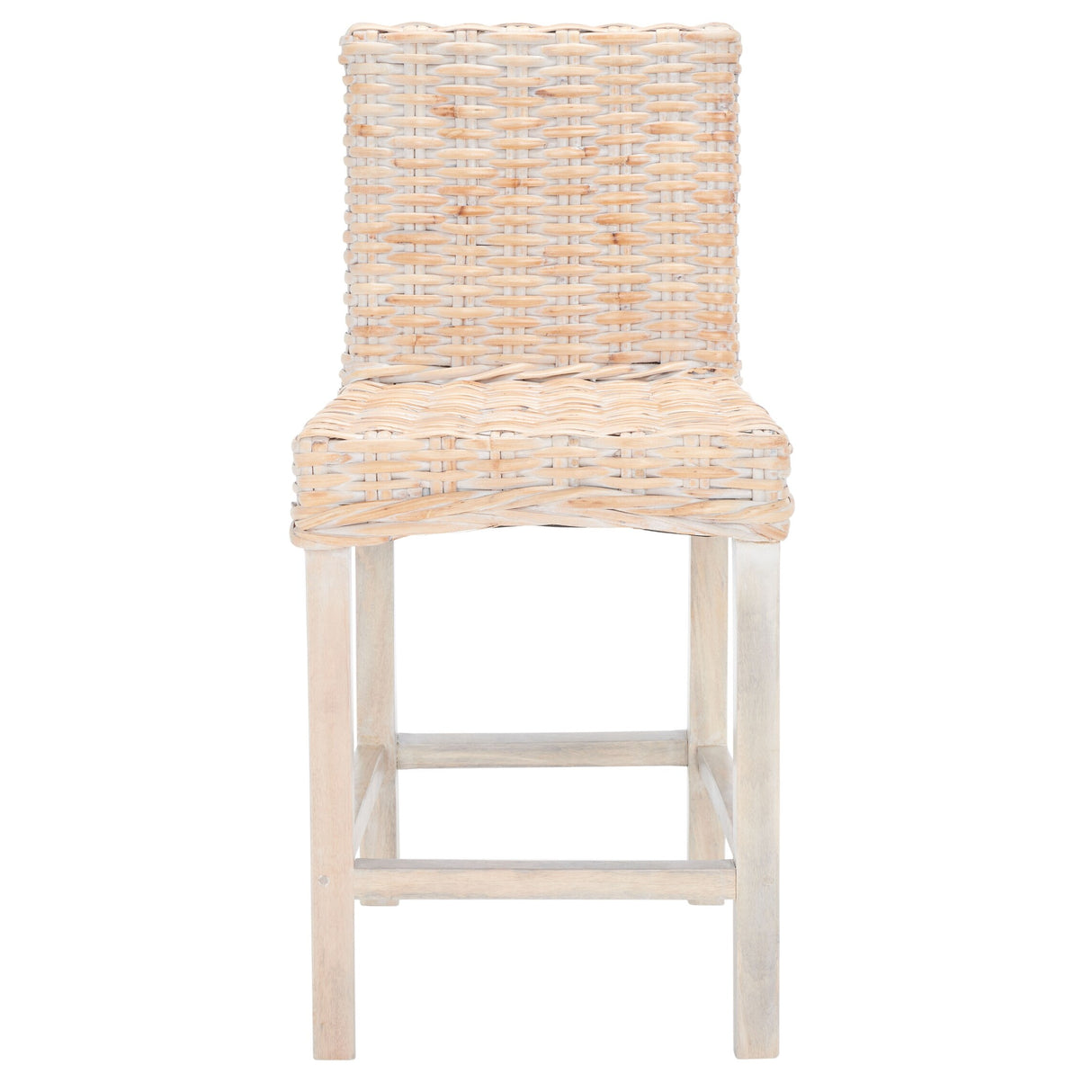 SAFAVIEH Nazmije Rattan 24-inch Counter Stool - 20Wx19Dx37H