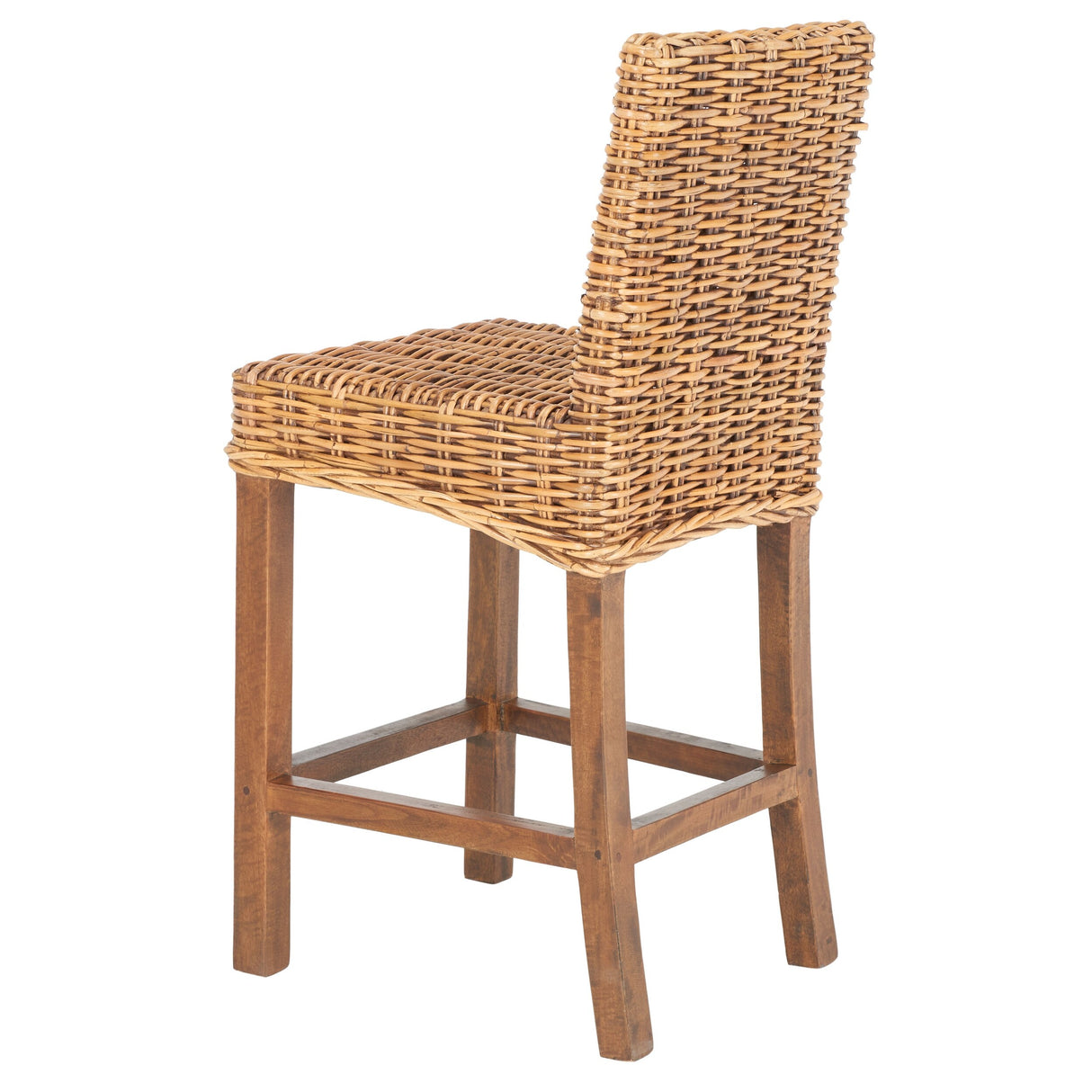 SAFAVIEH Nazmije Rattan 24-inch Counter Stool - 20Wx19Dx37H