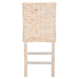 SAFAVIEH Nazmije Rattan 24-inch Counter Stool - 20Wx19Dx37H