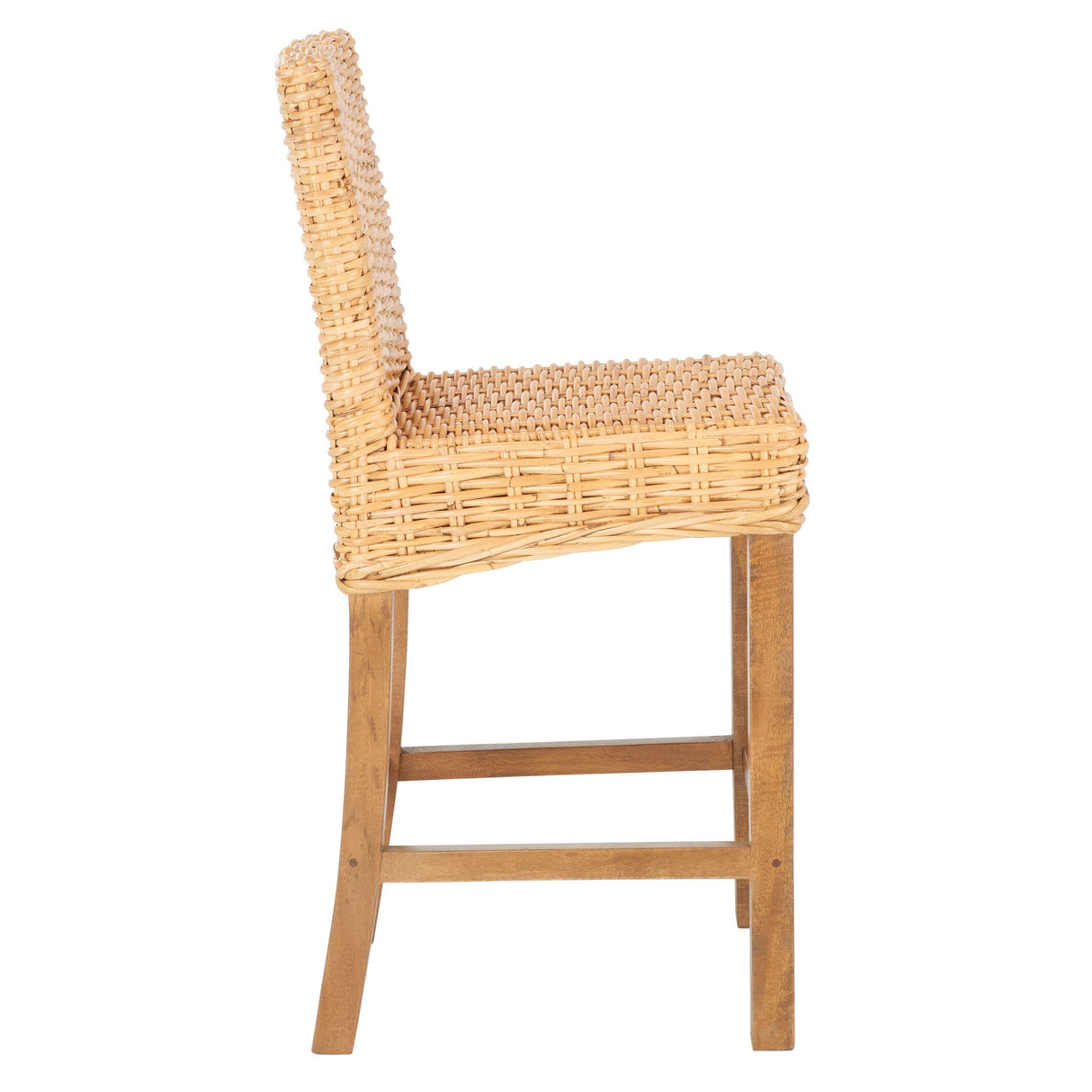 SAFAVIEH Nazmije Rattan 24-inch Counter Stool - 20Wx19Dx37H