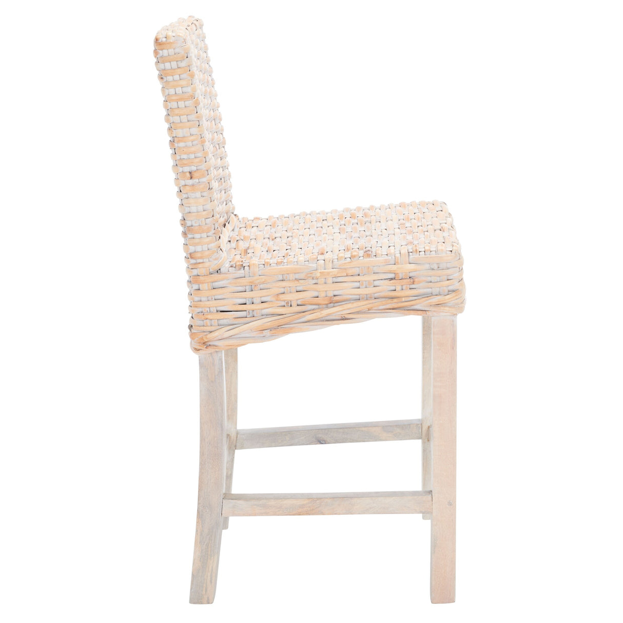 SAFAVIEH Nazmije Rattan 24-inch Counter Stool - 20Wx19Dx37H