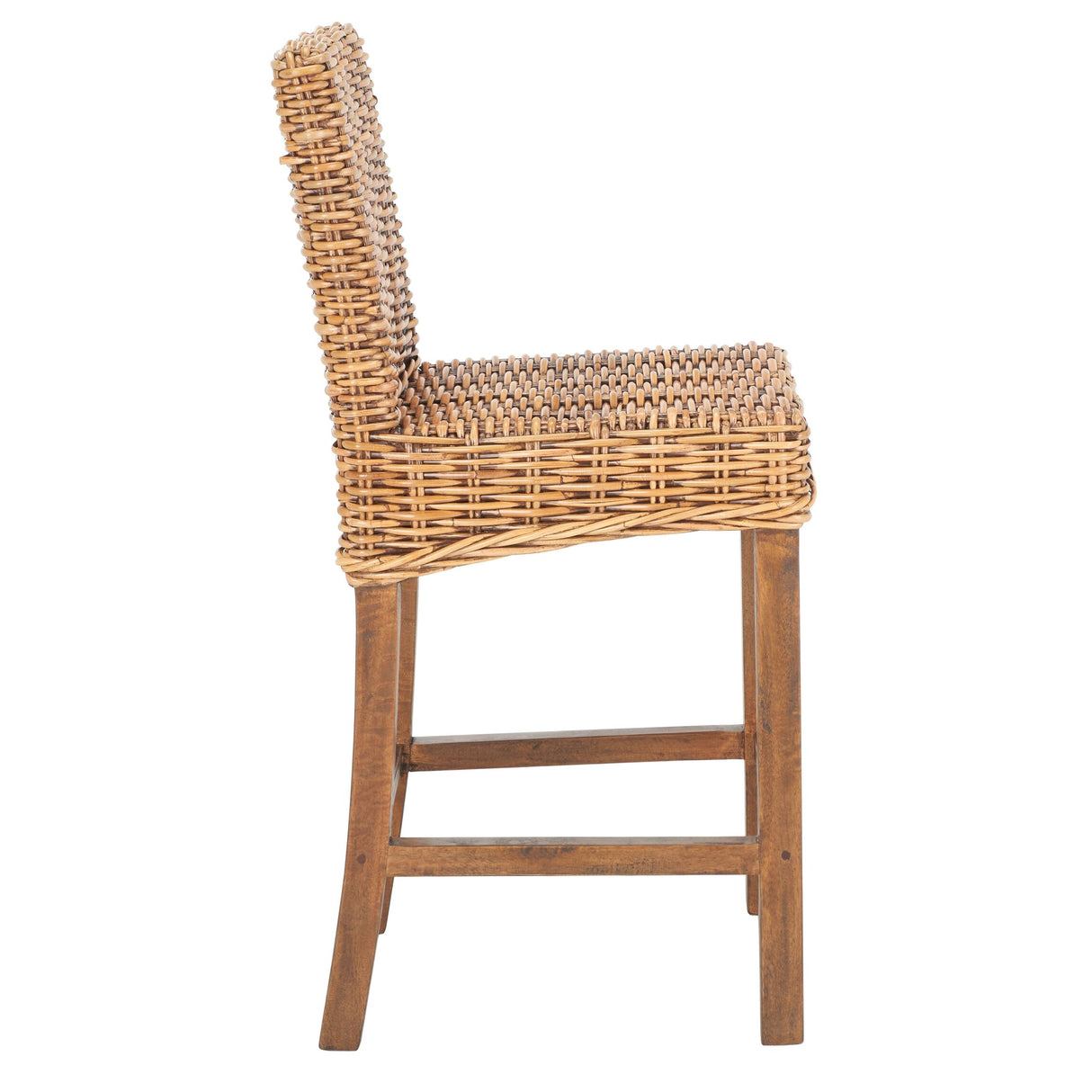 SAFAVIEH Nazmije Rattan 24-inch Counter Stool - 20Wx19Dx37H