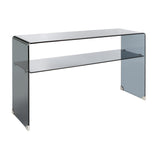 SAFAVIEH Nelie Tempered Glass 1-Shelf Console Table - 53 In. W x 14 In. D x 30 In. H - 53Wx14Dx30H