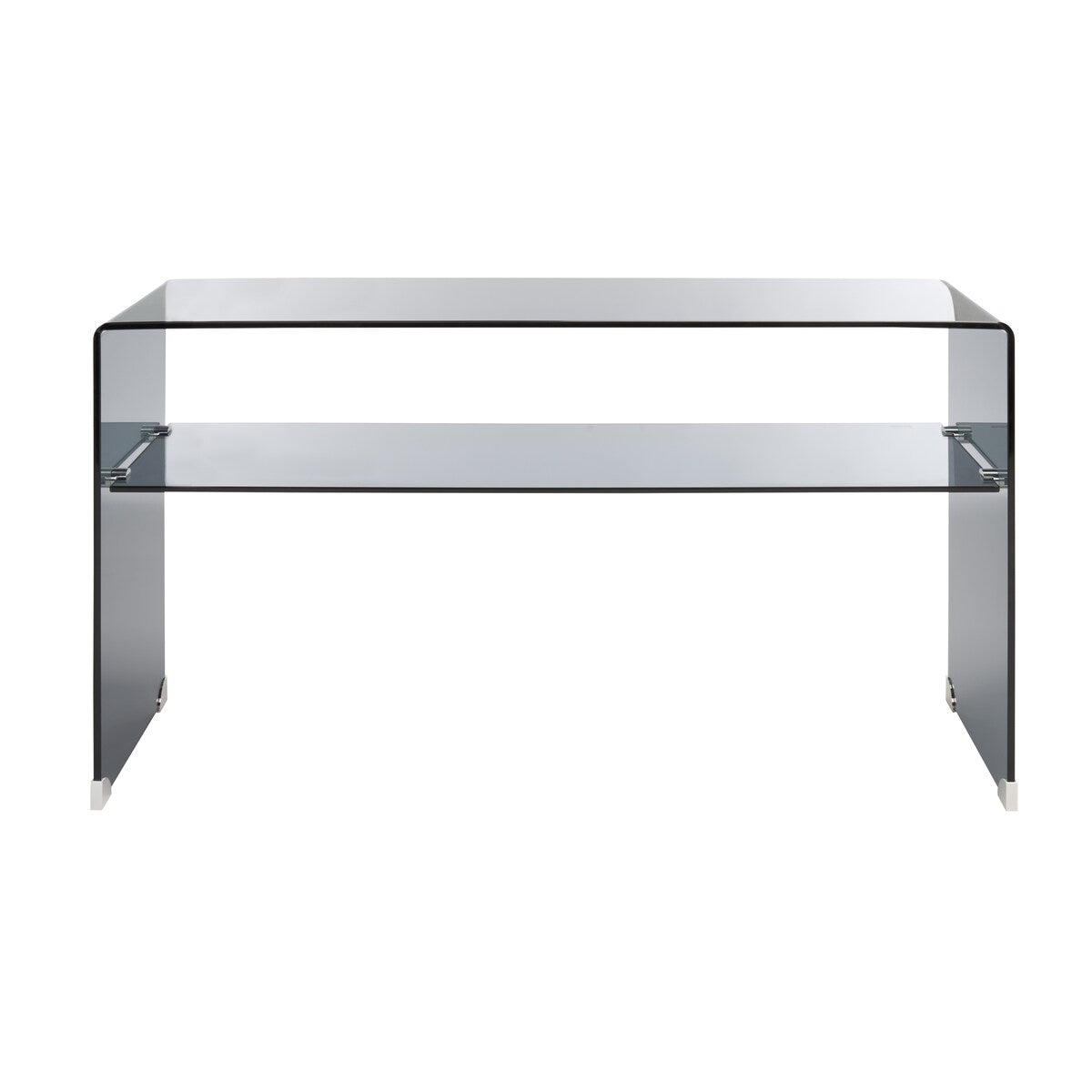 SAFAVIEH Nelie Tempered Glass 1-Shelf Console Table - 53 In. W x 14 In. D x 30 In. H - 53Wx14Dx30H