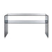 SAFAVIEH Nelie Tempered Glass 1-Shelf Console Table - 53 In. W x 14 In. D x 30 In. H - 53Wx14Dx30H