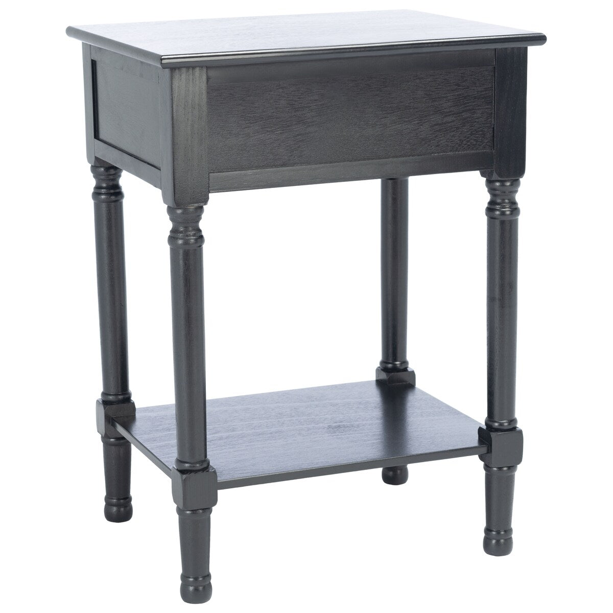 SAFAVIEH Nelja 1-Drawer Bottom Shelf Accent Table - 19" W x 15.8" L x 26" H - 19Wx16Dx26H