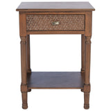 SAFAVIEH Nelja 1-Drawer Bottom Shelf Accent Table - 19" W x 15.8" L x 26" H - 19Wx16Dx26H