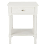 SAFAVIEH Nelja 1-Drawer Bottom Shelf Accent Table - 19" W x 15.8" L x 26" H - 19Wx16Dx26H