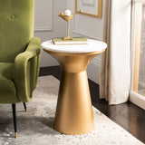 SAFAVIEH Nevada Pedestal End Table - 16" x 16" x 22" - 16Wx16Dx22H